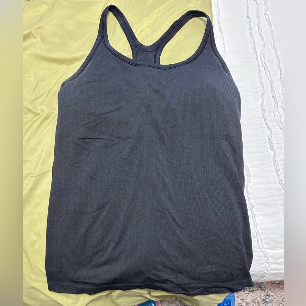 LuluLemon Black Razor Back Tank top (Size 10)